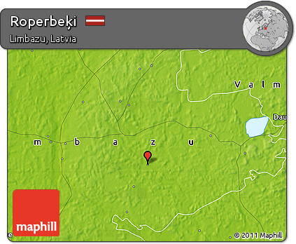 Physical Map of Roperbeķi
