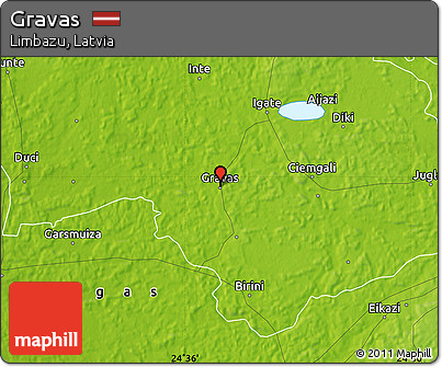Physical Map of Gravas