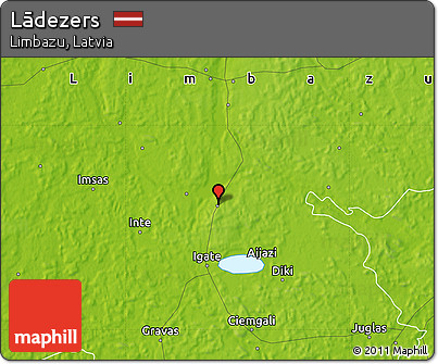 Physical Map of Lādezers