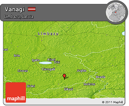 Physical Panoramic Map of Vanagi