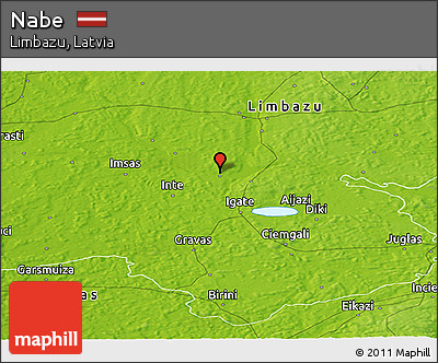Physical Panoramic Map of Nabe
