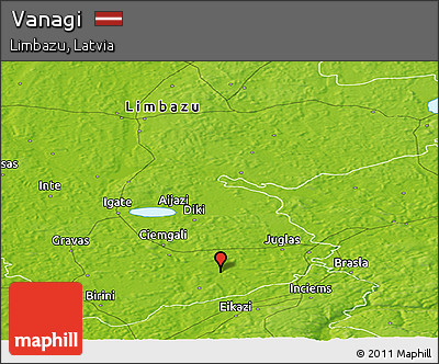 Physical Panoramic Map of Vanagi