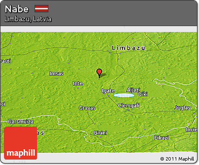 Physical Panoramic Map of Nabe
