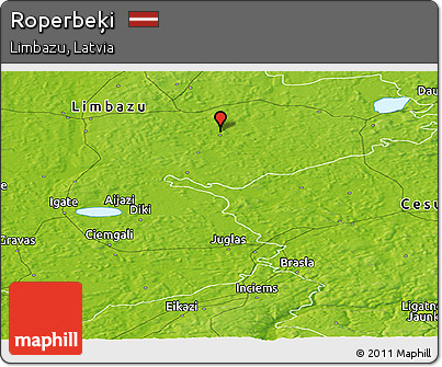Physical Panoramic Map of Roperbeķi