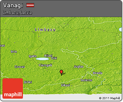 Physical Panoramic Map of Vanagi