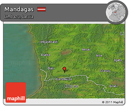 Satellite Panoramic Map of Mandagas