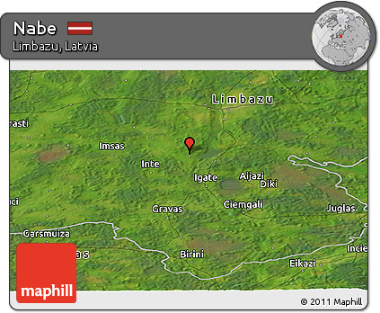Satellite Panoramic Map of Nabe