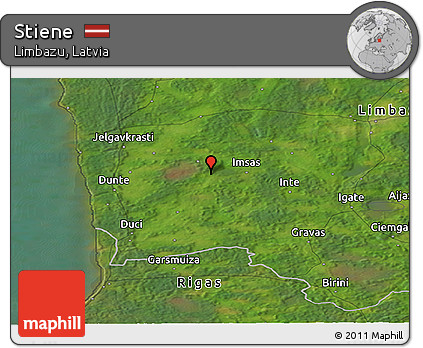 Satellite Panoramic Map of Stiene