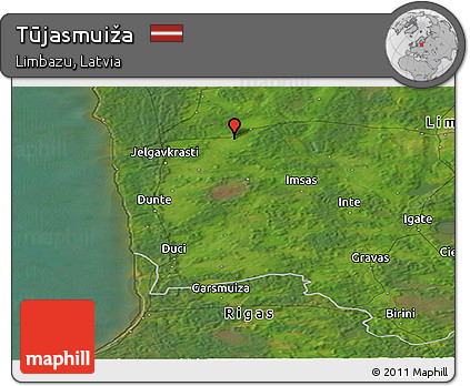 Satellite Panoramic Map of Tūjasmuiža