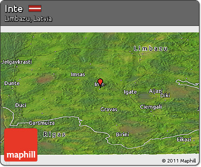 Satellite Panoramic Map of Inte