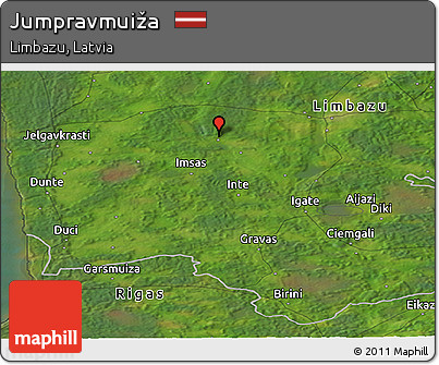 Satellite Panoramic Map of Jumpravmuiža