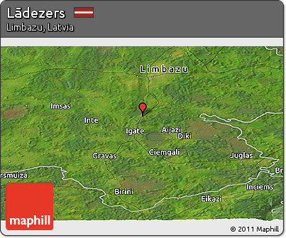 Satellite Panoramic Map of Lādezers