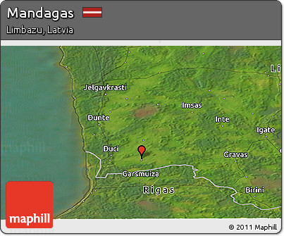 Satellite Panoramic Map of Mandagas