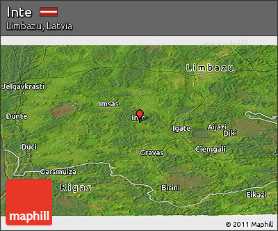 Satellite Panoramic Map of Inte