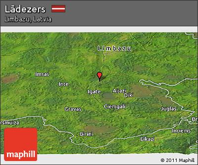 Satellite Panoramic Map of Lādezers