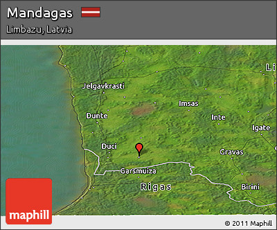 Satellite Panoramic Map of Mandagas