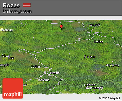 Satellite Panoramic Map of Rozes