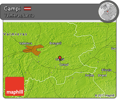 Physical 3D Map of Campi