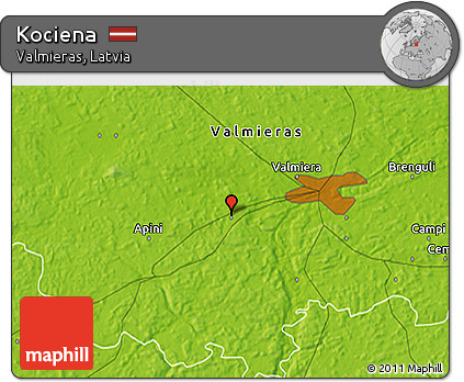 Physical 3D Map of Kociena