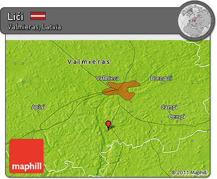 Physical 3D Map of Liči