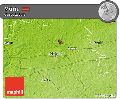 Physical 3D Map of Mūris
