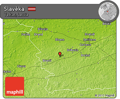 Physical 3D Map of Slavēka