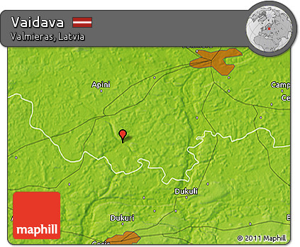 Physical 3D Map of Vaidava