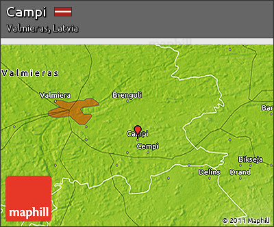Physical 3D Map of Campi