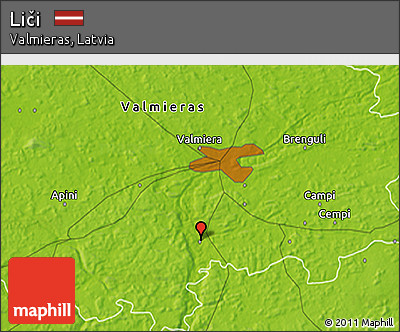 Physical 3D Map of Liči
