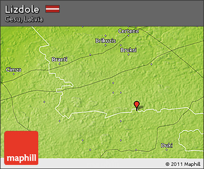 Physical 3D Map of Lizdole