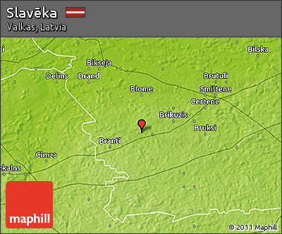 Physical 3D Map of Slavēka