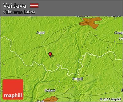 Physical 3D Map of Vaidava