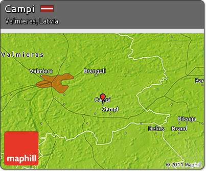 Physical 3D Map of Campi