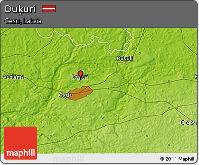 Physical 3D Map of Duķuri