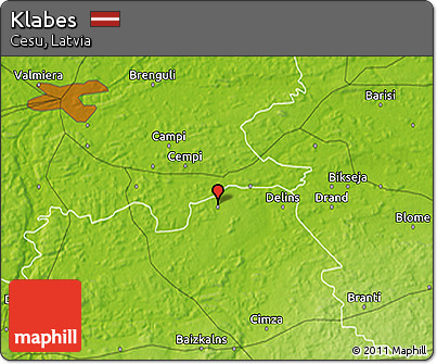 Physical 3D Map of Klabes