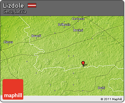 Physical 3D Map of Lizdole