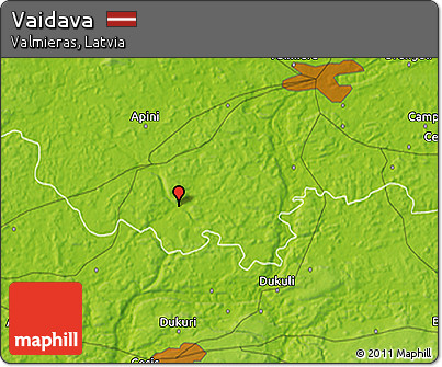 Physical 3D Map of Vaidava