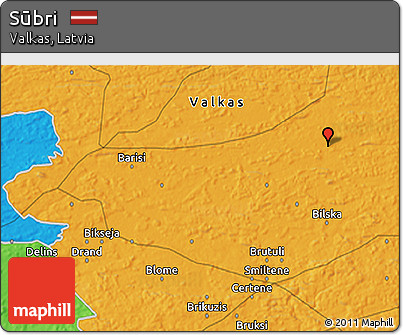 Political 3D Map of Sūbri