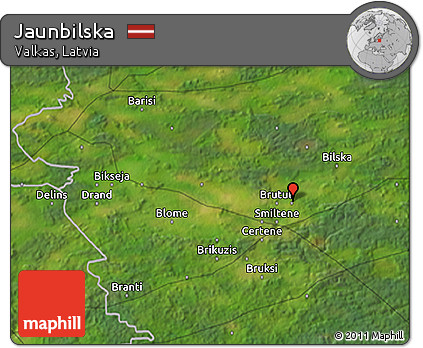 Satellite 3D Map of Jaunbilska