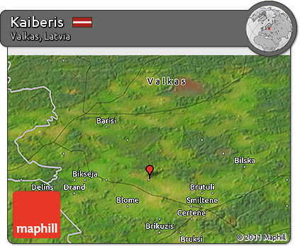 Satellite 3D Map of Kaiberis