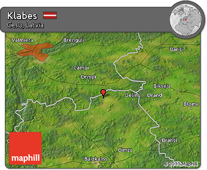 Satellite 3D Map of Klabes