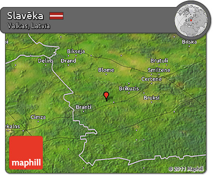 Satellite 3D Map of Slavēka