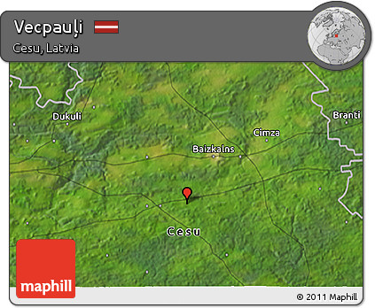 Satellite 3D Map of Vecpauļi