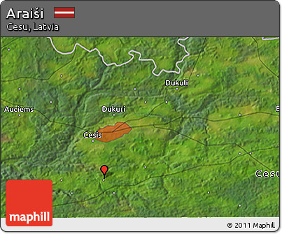 Satellite 3D Map of Araiši