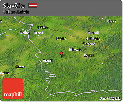 Satellite 3D Map of Slavēka