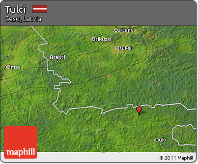 Satellite 3D Map of Tulči