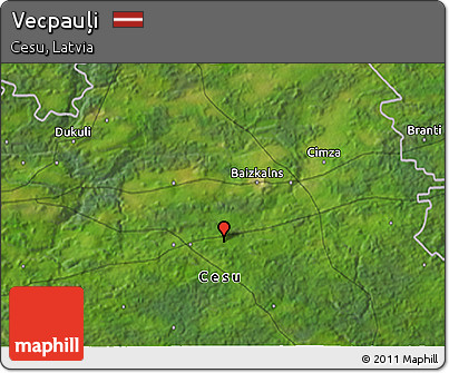 Satellite 3D Map of Vecpauļi