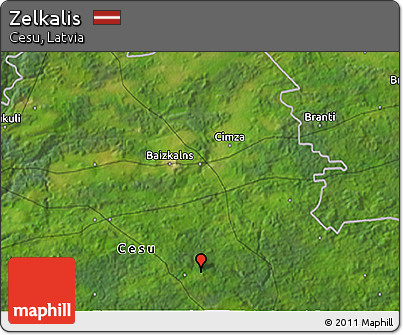 Satellite 3D Map of Zelkalis