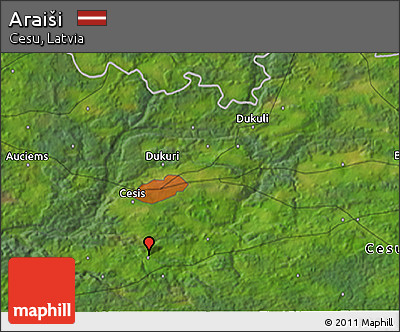 Satellite 3D Map of Araiši