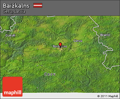 Satellite 3D Map of Baižkalns